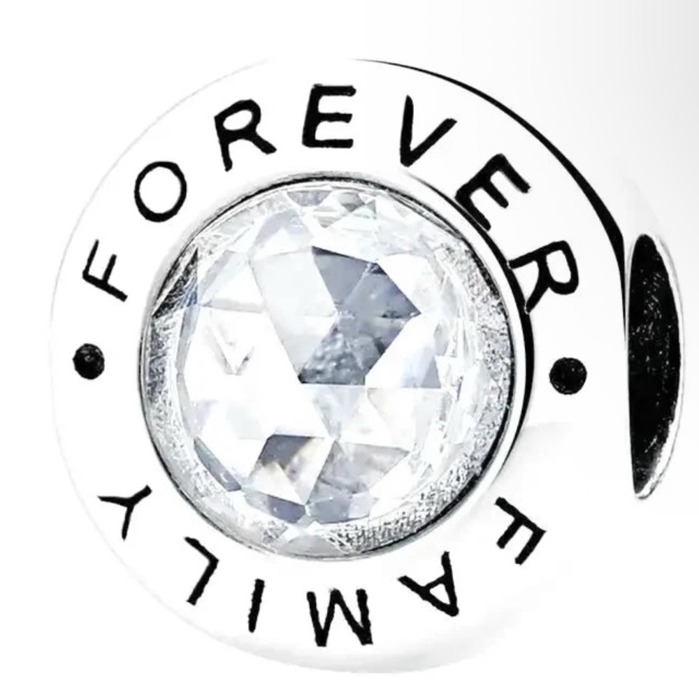 Authentic Pandora Stirling Silver 'Forever Family' Charm